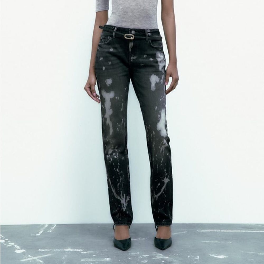 Zara Bleached Jeans New